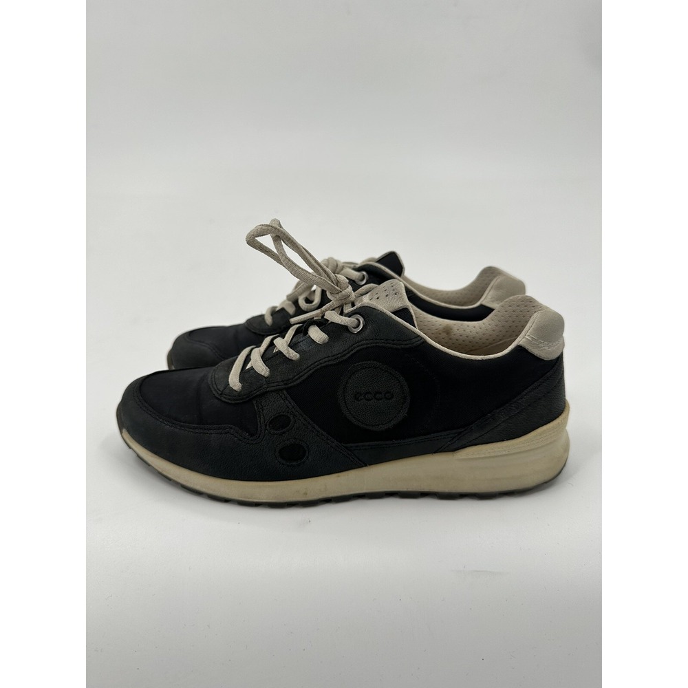 ECCO CS14 Women's Size 37 Sneakers Shoes‎ Black Leather Casual